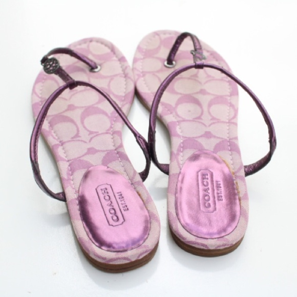 Coach signature logo sandals - Picture 8 of 12